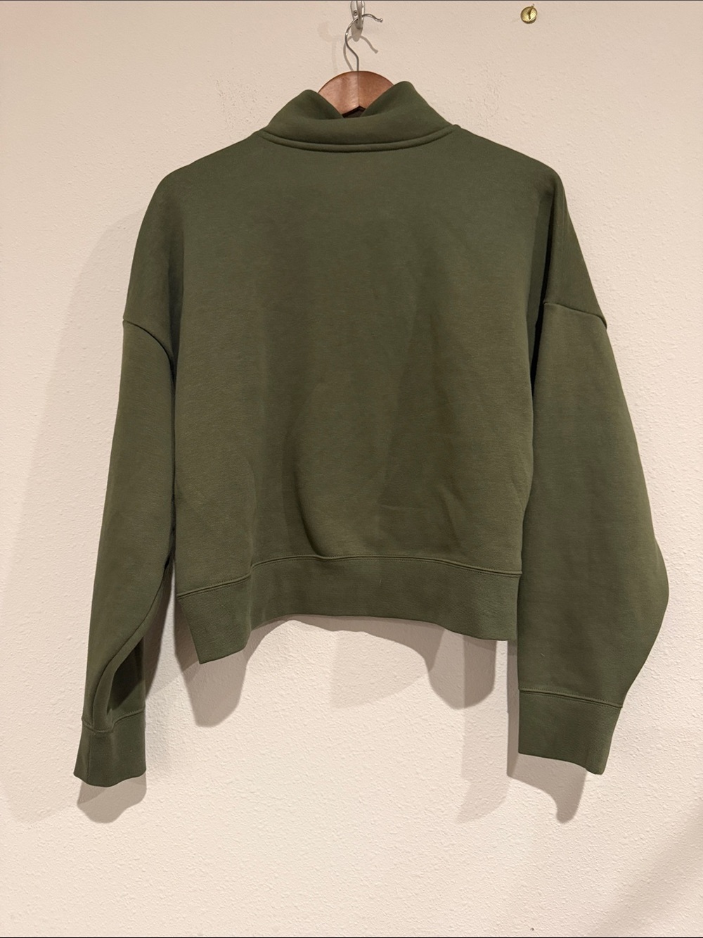 Under Armour Olive Quarter-Zip Fleece Pullover - Picture 5 of 5